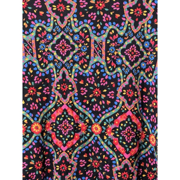 Croft & Barrow Women's XL Long Sleeve Classic Tee Top Multi Floral Cotton EUC - Picture 4 of 8